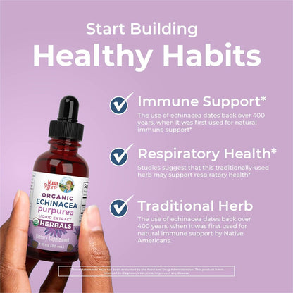 MARYRUTH'S Organics Echinacea Purpurea Liquid – Zuckerfrei, USDA Organic, Alkoholfrei, Vegan – 30 ml