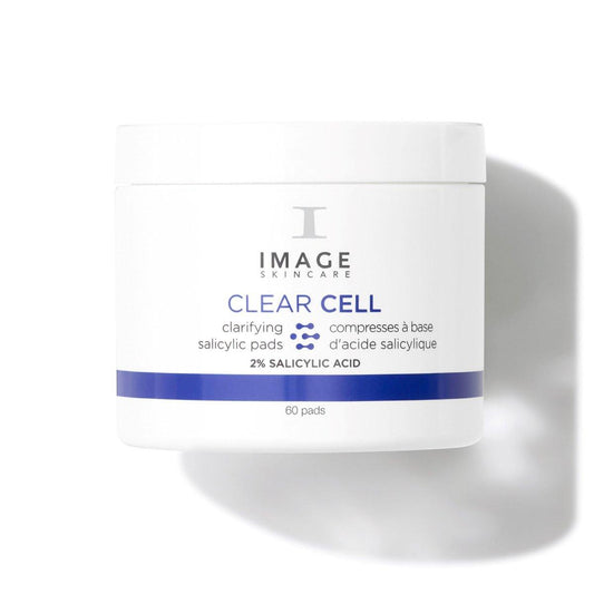 IMAGE Skincare CLEAR CELL Salicylsäure Reinigungstücher – 60 Pads für zu Akne neigende Haut