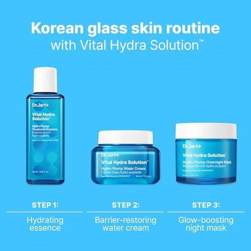 Dr.Jart+ Vital Hydra Solution Hydro Plump Overnight Korean Face Mask mit Hyaluronsäure für Glas-Haut | Koreanische Hautpflege, 2,53 Fl Oz