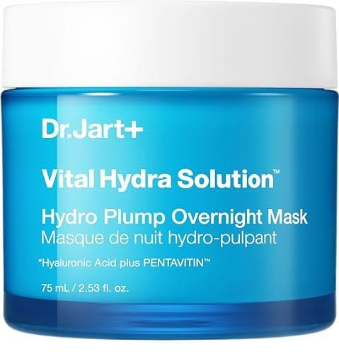 Dr.Jart+ Vital Hydra Solution Hydro Plump Overnight Korean Face Mask mit Hyaluronsäure für Glas-Haut | Koreanische Hautpflege, 2,53 Fl Oz