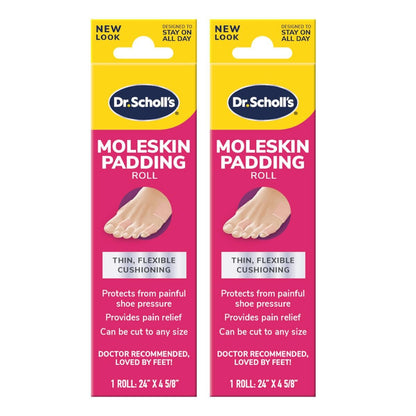 Dr. Scholl's Moleskin 2 Rollen - Hautschutz gegen Reibung und Blasen