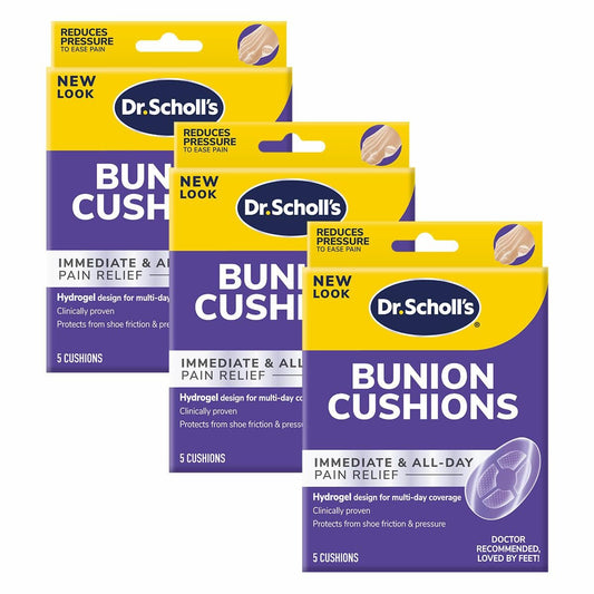 Dr. Scholl's Duragel Ballenzehenpuffer (3er-Pack, 15 Stück insgesamt)