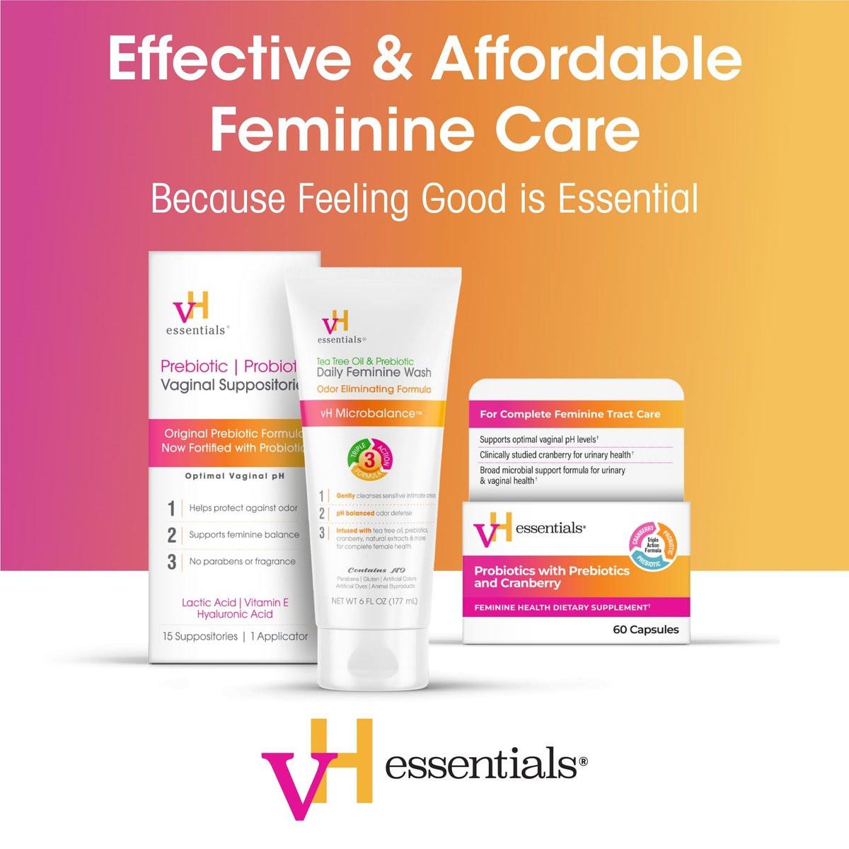 vH Essentials Probiotika für Frauen mit Präbiotika, Cranberry & Vitamin C - 120 Kapseln (60-Tage-Vorrat) - Probiotika zur Unterstützung der Darmgesundheit, des allgemeinen Wohlbefindens und der Harnwegsgesundheit für Frauen