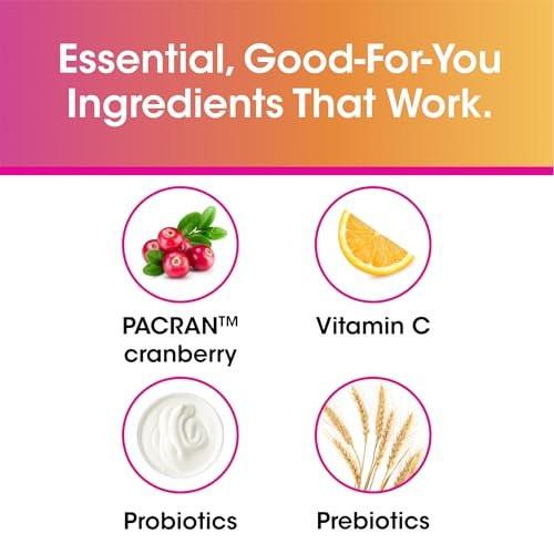 vH Essentials Probiotika für Frauen mit Präbiotika, Cranberry & Vitamin C - 120 Kapseln (60-Tage-Vorrat) - Probiotika zur Unterstützung der Darmgesundheit, des allgemeinen Wohlbefindens und der Harnwegsgesundheit für Frauen