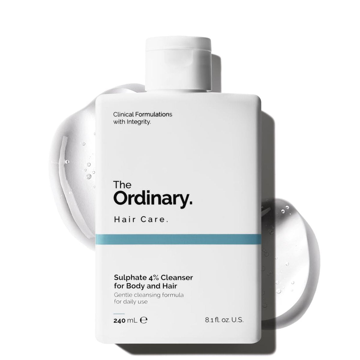 The Ordinary Sulphate 4% Reiniger für Körper und Haar, sanftes, parfümfreies Shampoo und Duschgel, 240 ml