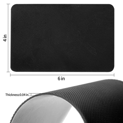 CZBYXA12 Schwarze Schuhsohlenschutzfolie, rutschfeste Schuhgriffe für die Schuhsohle - Sohlenwächter - Anti-Rutsch-Pads für High Heels (15x10 cm, Schwarz-2 Paare)
