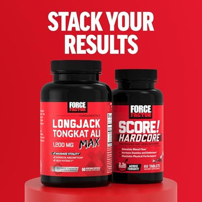 Force Factor Horny Goat Weed Max – 1500 mg Triple-Extrakt, 90 Kapseln für gesteigerte Libido und Leistungsfähigkeit
