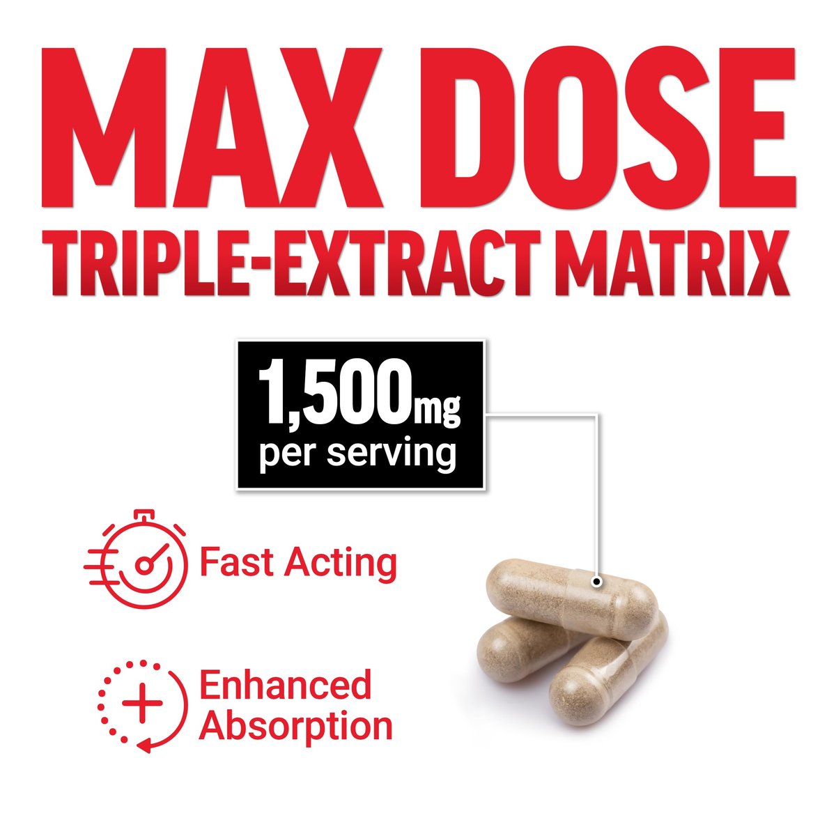 Force Factor Horny Goat Weed Max – 1500 mg Triple-Extrakt, 90 Kapseln für gesteigerte Libido und Leistungsfähigkeit