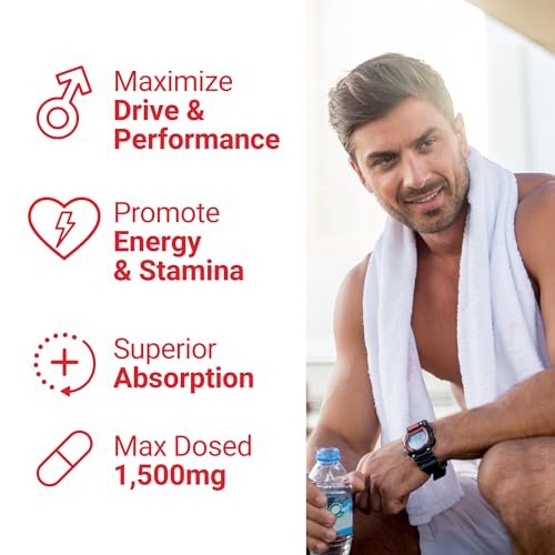 Force Factor Horny Goat Weed Max – 1500 mg Triple-Extrakt, 90 Kapseln für gesteigerte Libido und Leistungsfähigkeit