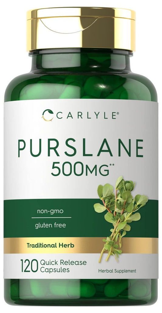Carlyle Purslane Kapseln | 120 Stück | Portulaca Oleracea Extrakt | Nicht-GVO, glutenfreies Nahrungsergänzungsmittel
