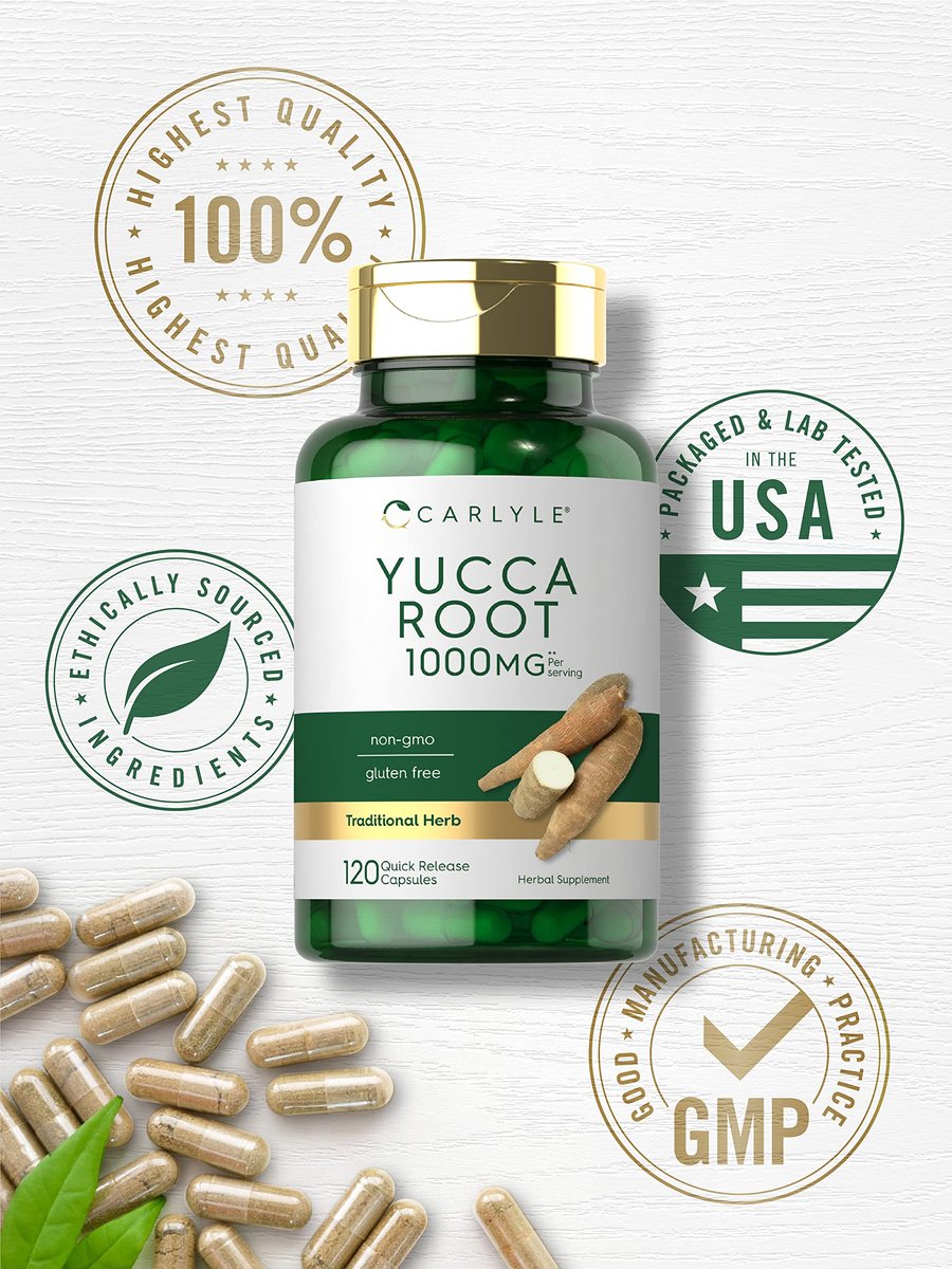 Carlyle Yucca Root Extract – 120 Kapseln | Kräuterergänzung | Nicht-GMO und Glutenfrei