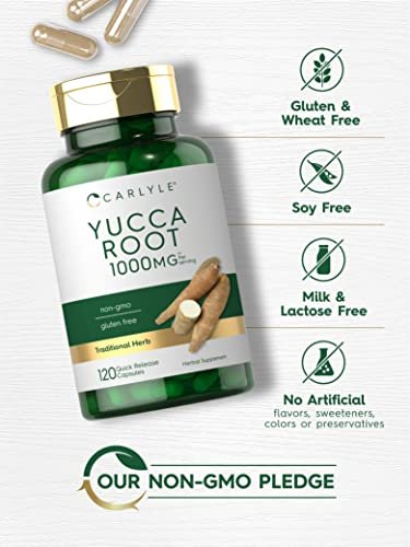 Carlyle Yucca Root Extract – 120 Kapseln | Kräuterergänzung | Nicht-GMO und Glutenfrei