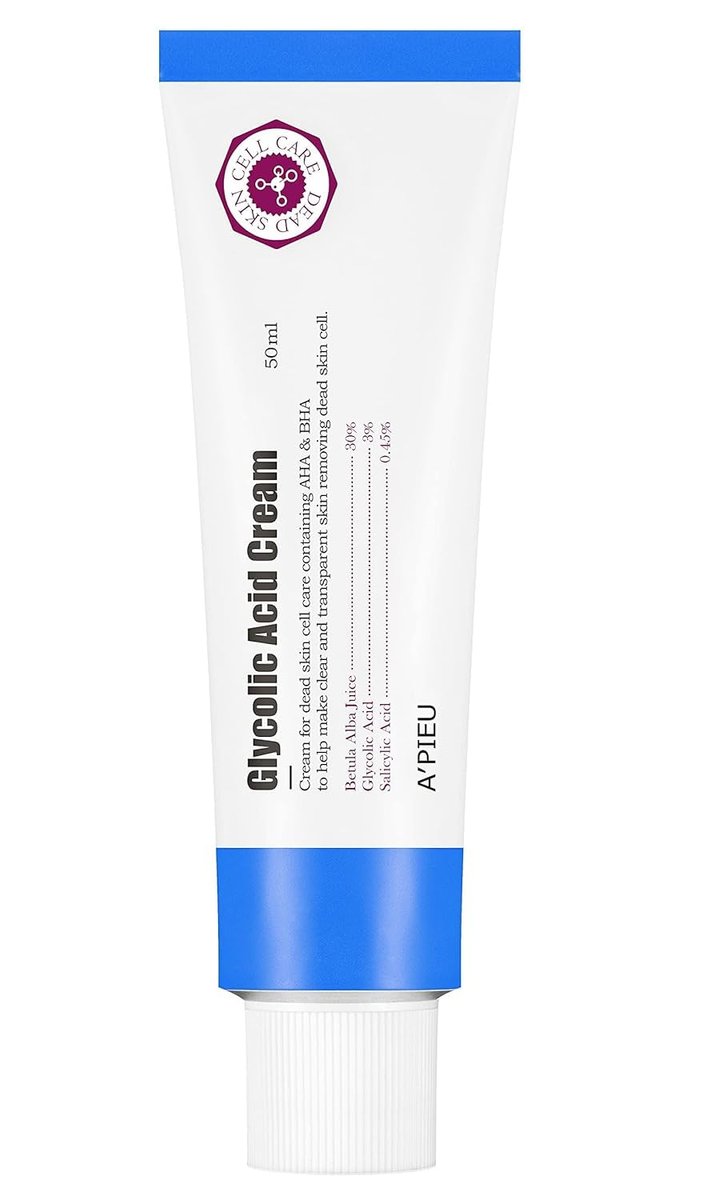 A’PIEU Glycolic Acid Cream 1,69 fl oz – AHA BHA Peeling-Feuchtigkeitscreme mit Glykolsäure & Salicylsäure | Tägliche Gel-Creme für glatte & klare Haut. Koreanische Hautpflege