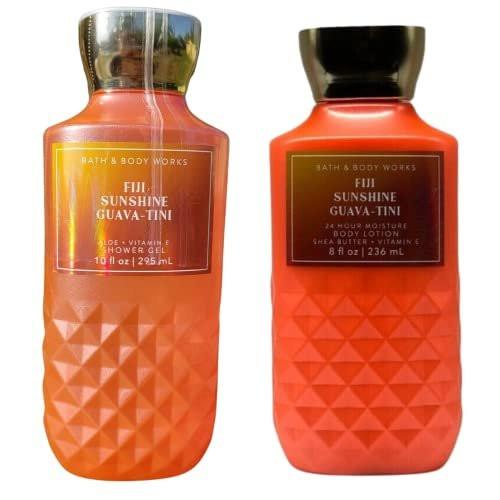 Bath & Body Works Geschenkset: 10 oz Duschgel und 8 oz Lotion – Fiji Sunshine Guava-tini