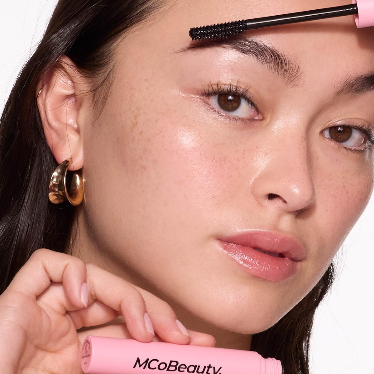 MCoBeauty - Hair & Brow Magic Wand - 2-in-1 Gel für Babyhaare und Augenbrauen - Flexible Silikonbürste mit Borsten - Vielseitiges Haar- und Brauengel - Geschenkidee