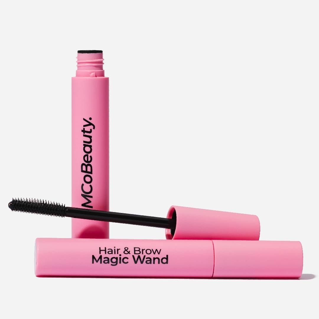 MCoBeauty - Hair & Brow Magic Wand - 2-in-1 Gel für Babyhaare und Augenbrauen - Flexible Silikonbürste mit Borsten - Vielseitiges Haar- und Brauengel - Geschenkidee