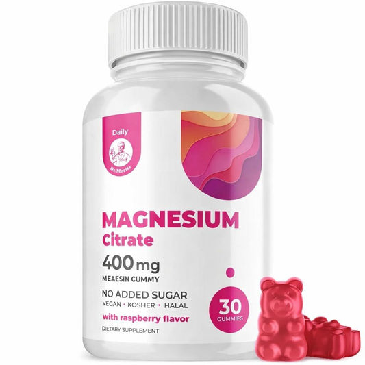 DR. MORITZ Magnesiumcitrat Gummies – Zuckerfrei, Beruhigende Magnesium Gummies für Kinder & Erwachsene, Unterstützt die Herz-Kreislauf-Gesundheit (30 Stück)