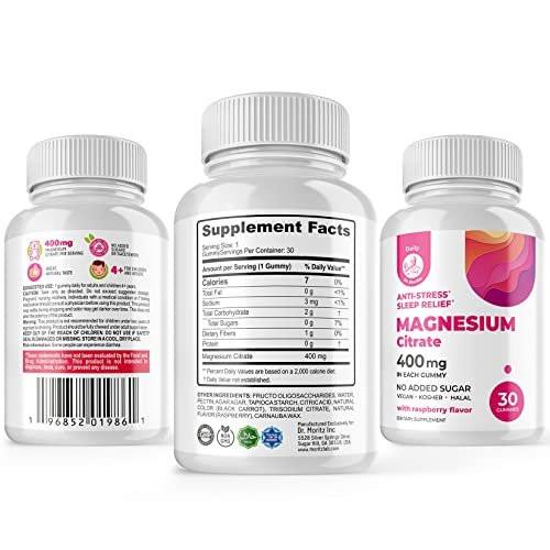 DR. MORITZ Magnesiumcitrat Gummies – Zuckerfrei, Beruhigende Magnesium Gummies für Kinder & Erwachsene, Unterstützt die Herz-Kreislauf-Gesundheit (30 Stück)