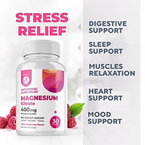 DR. MORITZ Magnesiumcitrat Gummies – Zuckerfrei, Beruhigende Magnesium Gummies für Kinder & Erwachsene, Unterstützt die Herz-Kreislauf-Gesundheit (30 Stück)