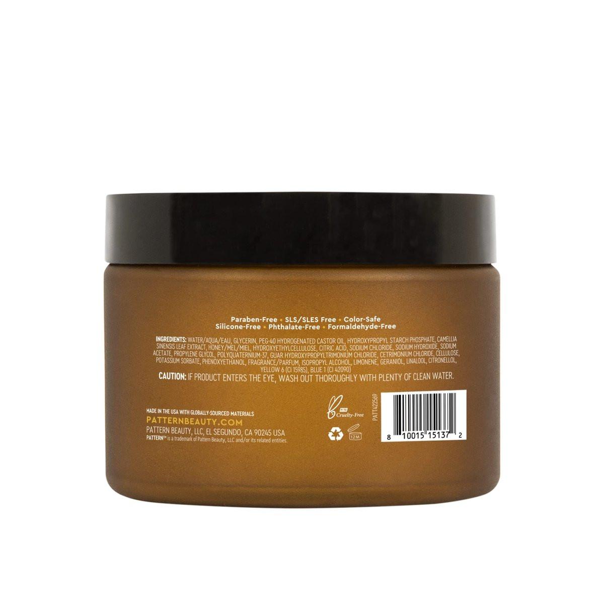 PATTERN Beauty Breakage Barrier Mask – Feuchtigkeitsmaske mit Manuka Honig & Weißem Tee für lockiges Haar 3a-4c, 11 Fl Oz