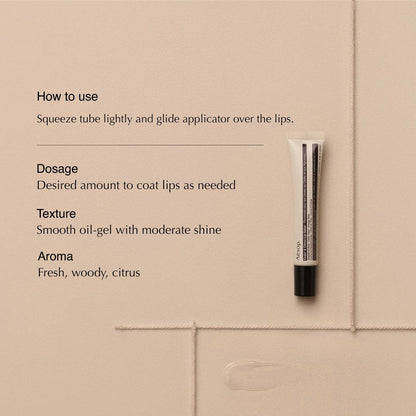 Aesop Cedar & Citrus Lip Balm | Pflegende Lippenpflege für trockene, rissige Lippen | Geschmeidige Öl-Gel-Formel | 9 ml