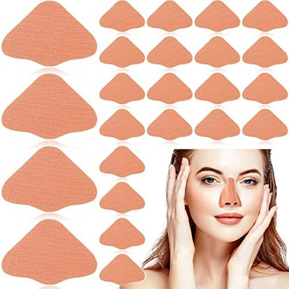 24er Set Sonnenschutz Nasenpflaster UV-Schutz Nasenabdeckung für Männer Frauen Sport Tanning Outdoor (Beige)