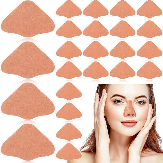 24er Set Sonnenschutz Nasenpflaster UV-Schutz Nasenabdeckung für Männer Frauen Sport Tanning Outdoor (Beige)