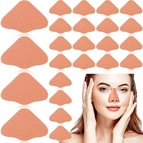 24er Set Sonnenschutz Nasenpflaster UV-Schutz Nasenabdeckung für Männer Frauen Sport Tanning Outdoor (Beige)