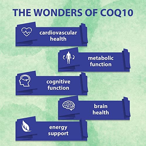 CoQ10 600 mg Weichkapseln | Hochabsorbierbares CoQ10 Ubiquinol Supplement | Reduzierte Form mit Vitamin E & Omega 3 6 9 | Antioxidans Kraftpaket für die Gesundheit | 60 Weichkapseln