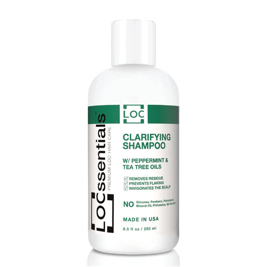LOCssentials Klärendes Shampoo für Locs – Professionelles Loc-Shampoo für Dreads, Twists, Braids, Interlocks, Microlocs, Dreadlocks, Faux Locs Crochet Hair – mit Pfefferminz- und Teebaumölen