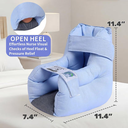 EZ Assistive Fersenpolster – Druckentlastung & Dekubitus-Prophylaxe, 1 Stück, Blau