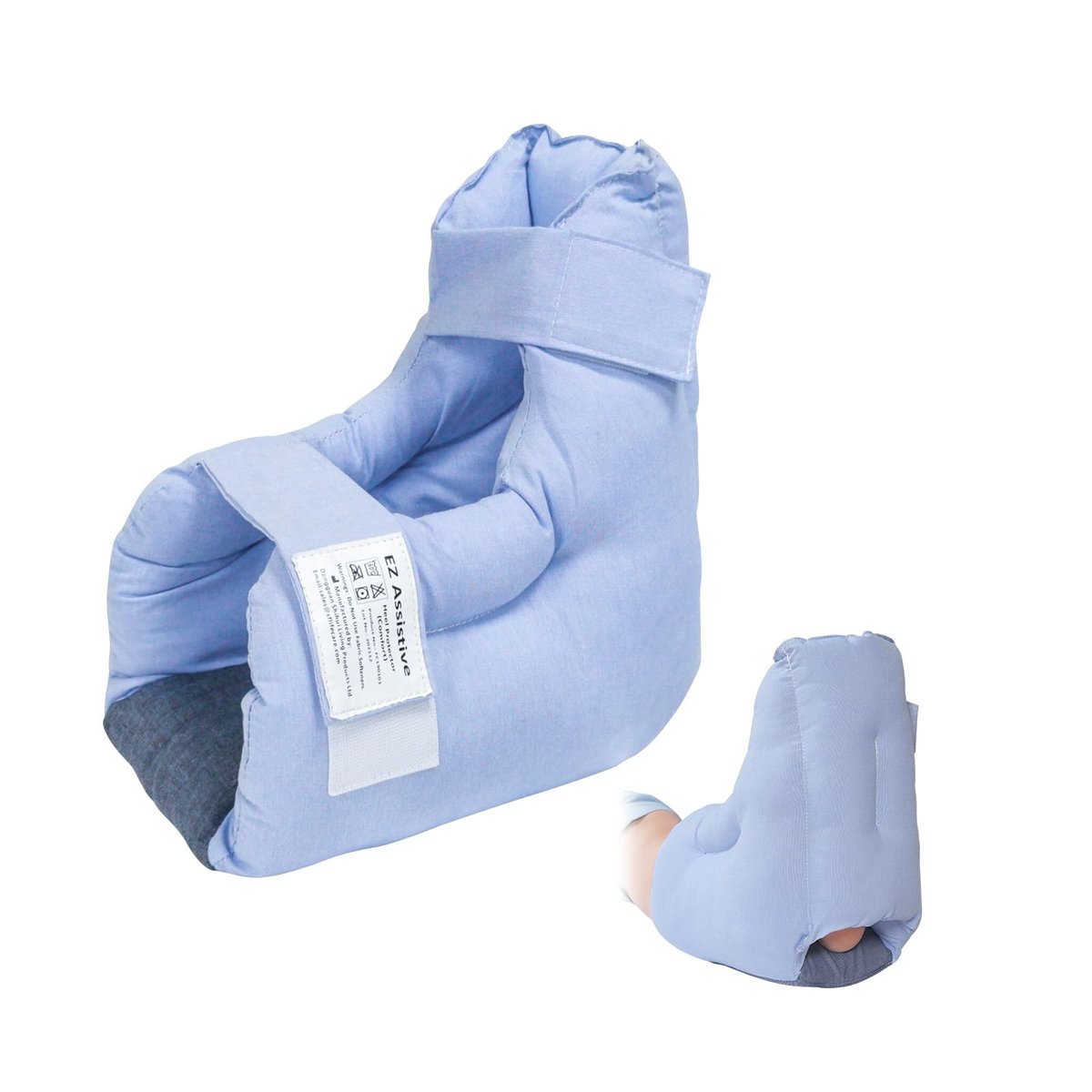EZ Assistive Fersenpolster – Druckentlastung & Dekubitus-Prophylaxe, 1 Stück, Blau