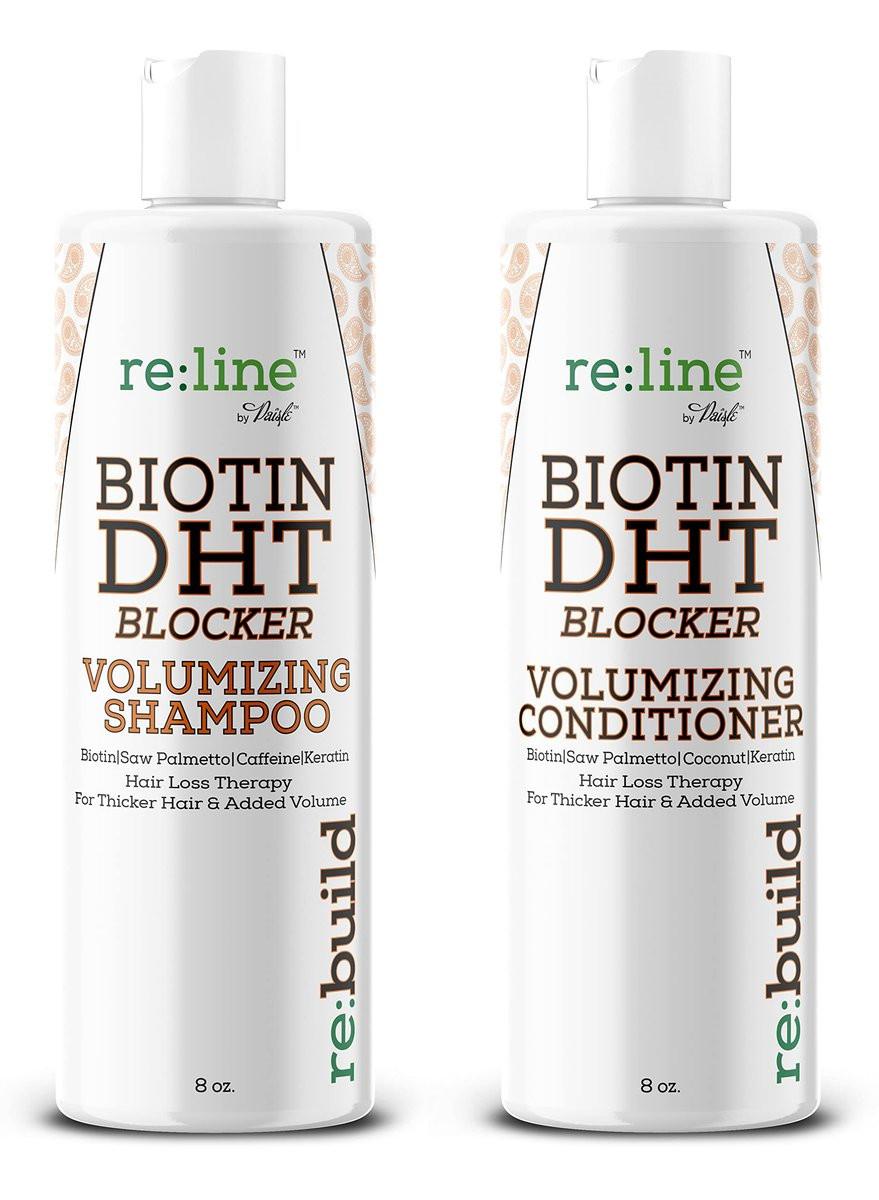 NATURAL Volumizing Shampoo und Conditioner für Haarwachstum - DHT-Blocker Formel mit Biotin gegen dünner werdendes Haar und Haarausfall für Männer und Frauen