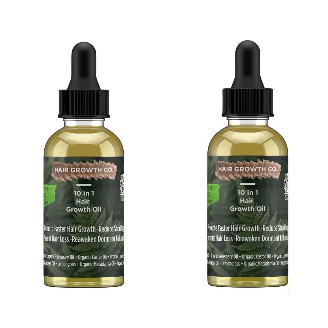 10-in-1 Haarwuchsöl (60 ml) – Mit afrikanischem Chebe-Pulver für extremes Haarwachstum