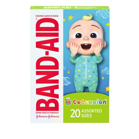 Band-Aid Pflaster für Kinder mit CoComelon Motiven – Sterile Wundversorgung, 20er Pack