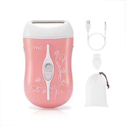 YHC Elektrorasierer für Frauen – Kabelloser, wiederaufladbarer Rasierer für Beine, Achseln und Bikini mit hypoallergener Folie