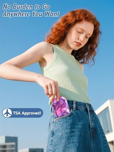 YOUSHARES Tragbarer Insulin-Kühlkoffer für Reisen - TSA-geprüfte Aufbewahrungstasche für Diabetes-Zubehör, EVA-isolierte Organizer für EpiPens, Kühltasche für Medikamente mit 2 Kühlakkus