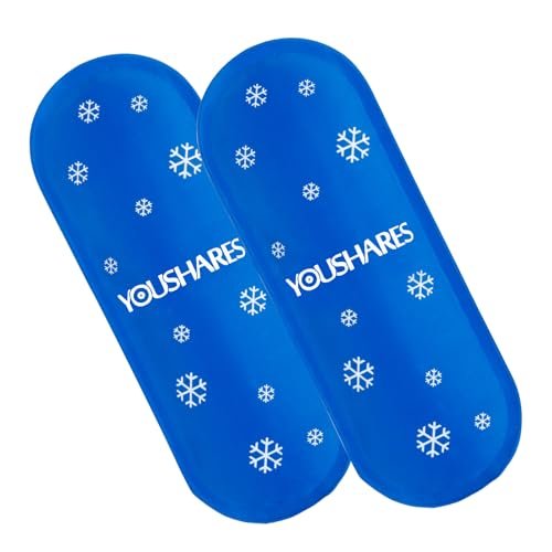 YOUSHARES Diabetes Kühlpacks für Diabetiker Reiseetui - TSA-zugelassene Kühlpacks für Insulin Kühltasche, Mini-Kühlpacks geeignet für die meisten isolierten Medikamententransporttaschen (2er-Pack)
