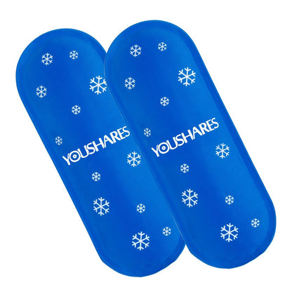 YOUSHARES Diabetes Kühlpacks für Diabetiker Reiseetui - TSA-zugelassene Kühlpacks für Insulin Kühltasche, Mini-Kühlpacks geeignet für die meisten isolierten Medikamententransporttaschen (2er-Pack)