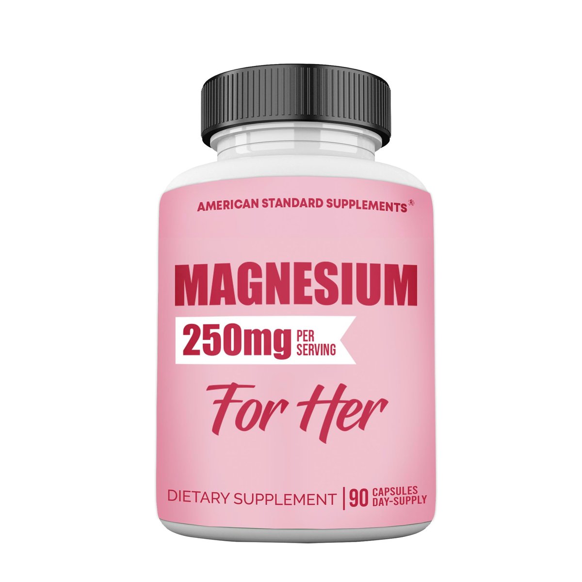 Magnesium Glycinat für Frauen 250 mg pro Kapsel, cheliertes Magnesiumglycinat, 90 Kapseln, 90 Tage Vorrat