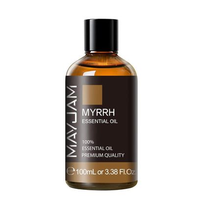 Myrrhe Ätherisches Öl 100 ml - MAYJAM Premium Myrrheöl mit Glaspipette, ideal für Diffuser und Kerzenherstellung