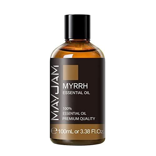 Myrrhe Ätherisches Öl 100 ml - MAYJAM Premium Myrrheöl mit Glaspipette, ideal für Diffuser und Kerzenherstellung