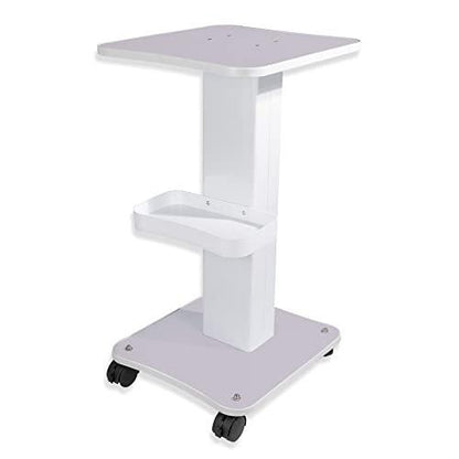 HUOXOU Ästhetik-Wagen – Rollbarer Beauty-Salon-Trolley mit Rädern, Belastbarkeit 220 lbs, Weiß