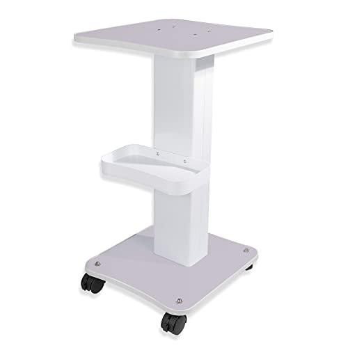 HUOXOU Ästhetik-Wagen – Rollbarer Beauty-Salon-Trolley mit Rädern, Belastbarkeit 220 lbs, Weiß