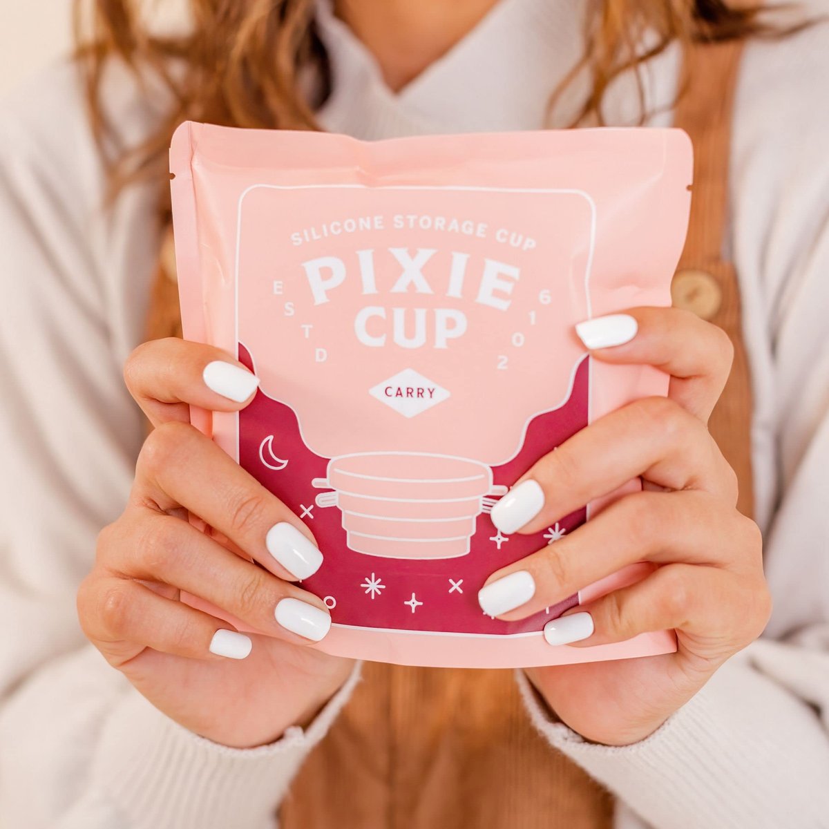 Pixie Menstruationsbecher Sterilisator Kompakt – Zusammenklappbarer Reinigungsbehälter für Menstruationstassen & -scheiben – Mikrowellengeeignet – Wiederverwendbar – Für öffentliche Toiletten, Camping & Wohnheime – Farbe: Pflaume