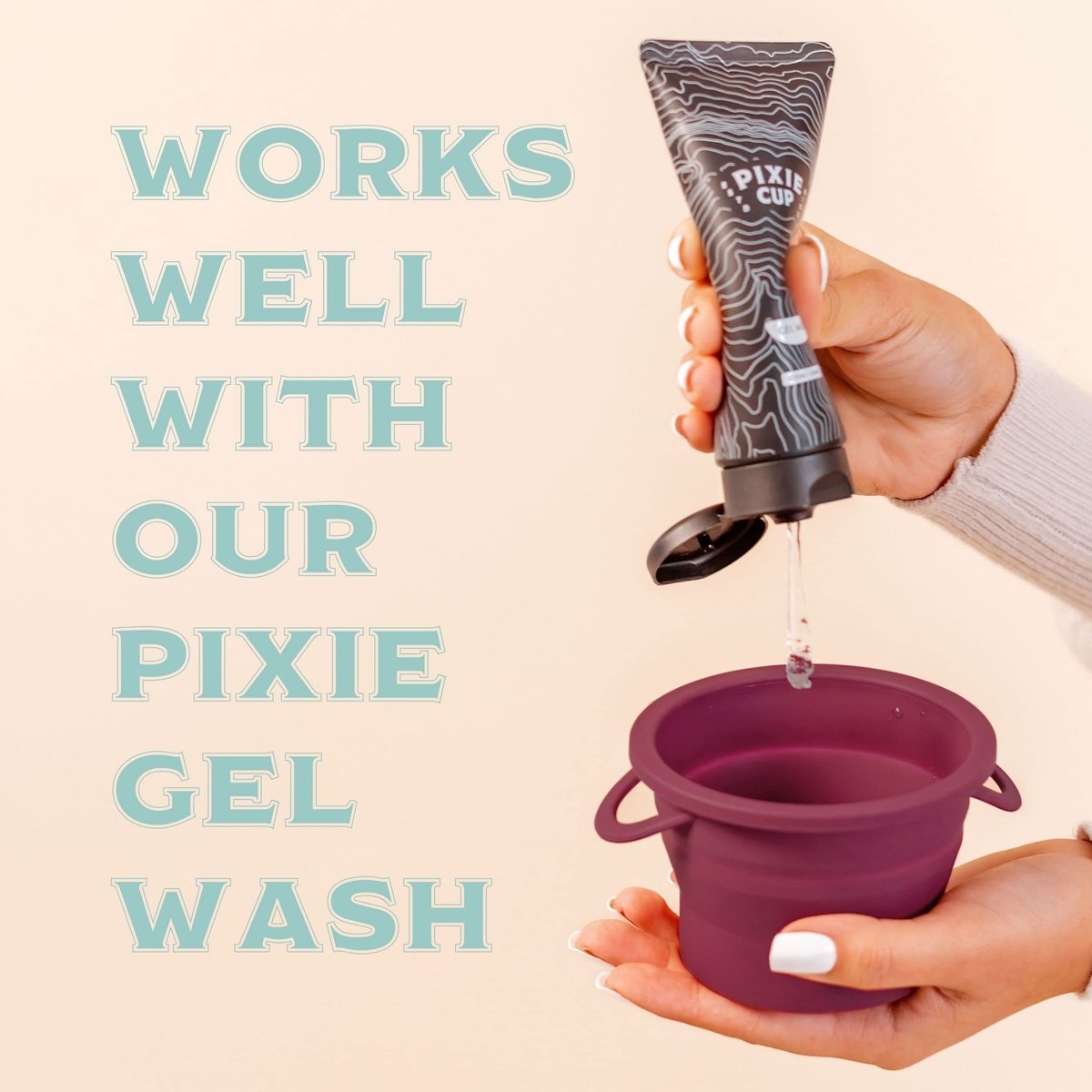 Pixie Menstruationsbecher Sterilisator Kompakt – Zusammenklappbarer Reinigungsbehälter für Menstruationstassen & -scheiben – Mikrowellengeeignet – Wiederverwendbar – Für öffentliche Toiletten, Camping & Wohnheime – Farbe: Pflaume