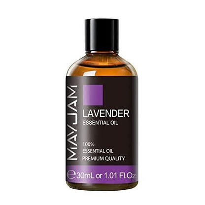 MAYJAM Lavendel Öl 30ml / 1,01 Fl.oz - Reines Aromatherapie Lavendelöl für Massage, Diffuser, Seifenherstellung, langanhaltender Duft