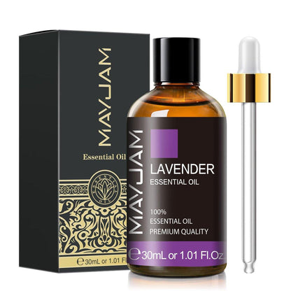 MAYJAM Lavendel Öl 30ml / 1,01 Fl.oz - Reines Aromatherapie Lavendelöl für Massage, Diffuser, Seifenherstellung, langanhaltender Duft