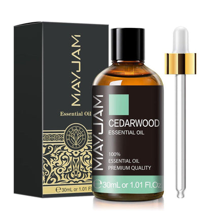 MAYJAM Zedernholz Ätherisches Öl 30ml - Premium Qualität für Massage, Diffuser, Kerzenherstellung & DIY Seife