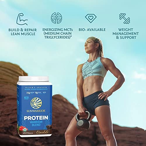 Bio pflanzliches Proteinpulver | veganes Bio-Proteinpulver Schokoladengeschmack mit BCAA-Aminosäuren & Hanf-Erbsen-Mischung | Nicht-GVO, sojafrei, milchfrei & glutenfrei (Schokolade, 17 Portionen)